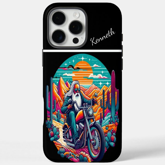 Desert Rider's Sunset Case-Mate iPhone Case (Back)