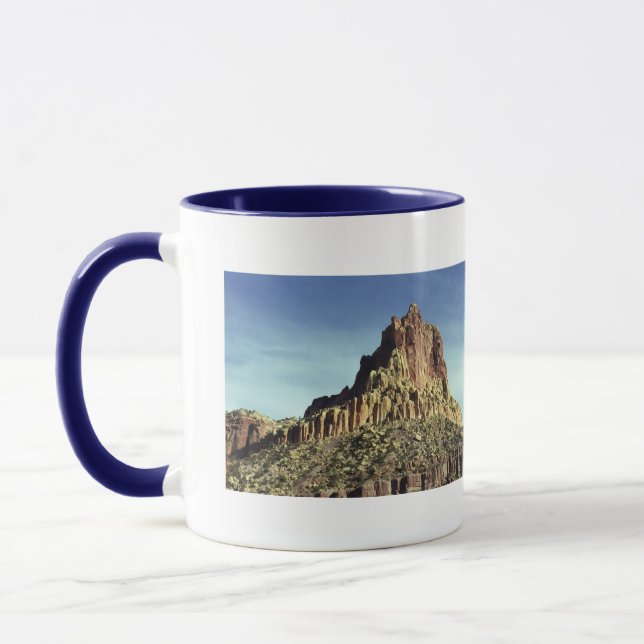 Desert Rock Mountain Peak Landscape Photo Mug (Left)