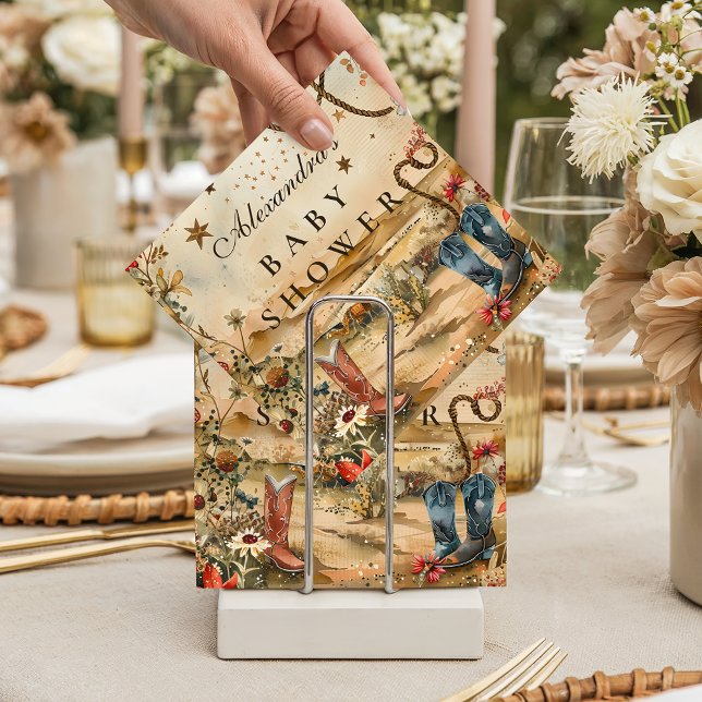 Desert Rodeo Western Baby Shower Napkin (Creator Uploaded)