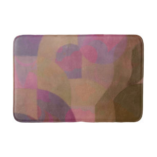 Desert Rose Arches – Warm Abstract Geometry Bath Mat