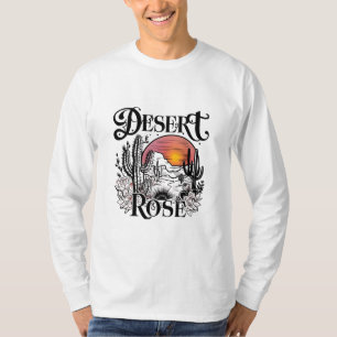 "Desert Rose" Elegant Western T-Shirt