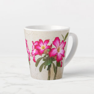Desert Rose Flowers Latte Mug