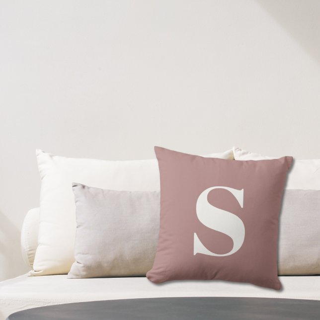Desert Rose Initial Monogrammed Outdoor Pillow (Desert Rose Initial Monogrammed Outdoor Pillow
)