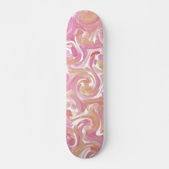 Desert Rose Swirl Skateboard (Front)