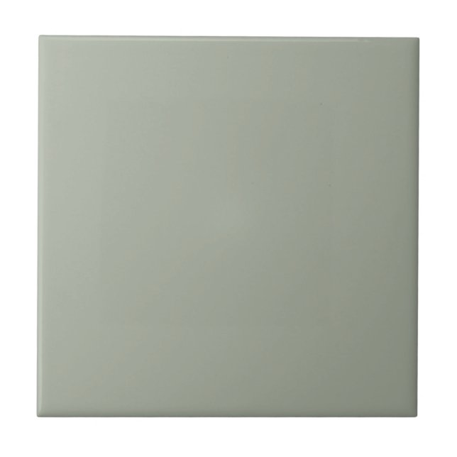 Desert Sage Solid Colour Ceramic Tile (Front)