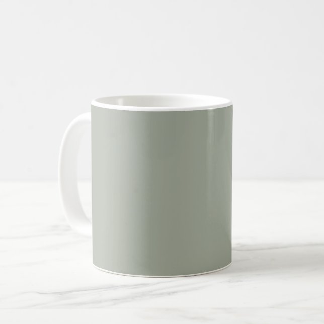 Desert Sage Solid Colour Coffee Mug (Front Left)