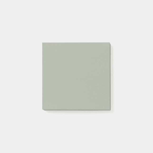Desert Sage Solid Colour Post-it Notes (Front)