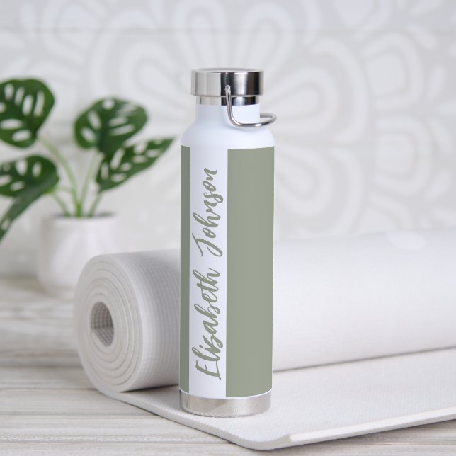 Desert Sage Solid Colour  Water Bottle (Yoga)