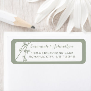 Desert Sage Wildflower or Any Colour Return Addres Address Label