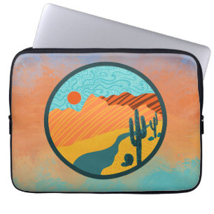 Desert saguaro laptop sleeve