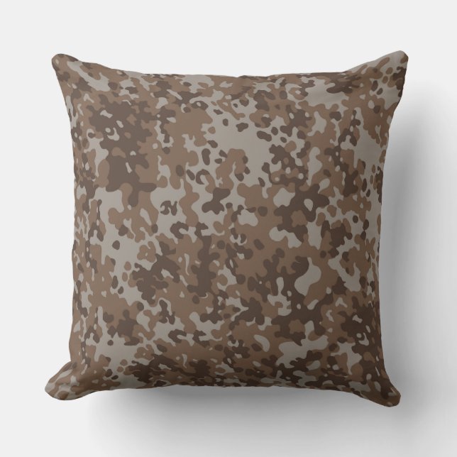 Desert Sand Camo Pattern Cushion (Front)