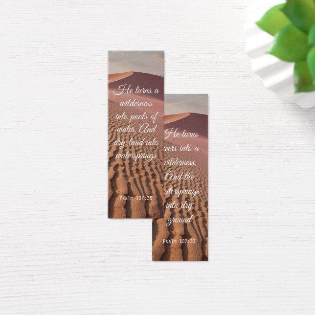 Desert Sand Dune Desolation Elegant Bible Verse (Desk)