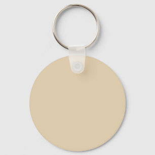 Desert Sand E6D1B0 Colour - Option to Add Name Key Ring