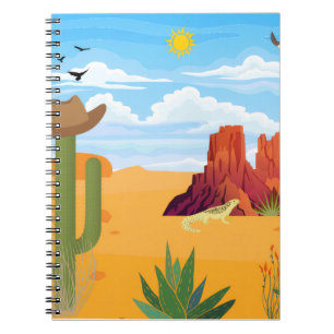 Desert Scene on a 1" binder Notebook
