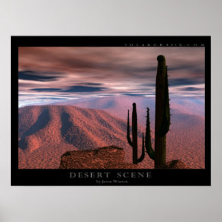 Desert Scene Poster