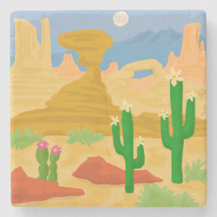 Desert Scene Stone Coaster