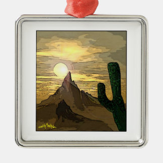 Desert Scenic Metal Tree Decoration