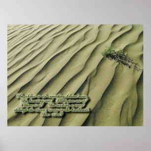Desert Scripture Inspirational Poster