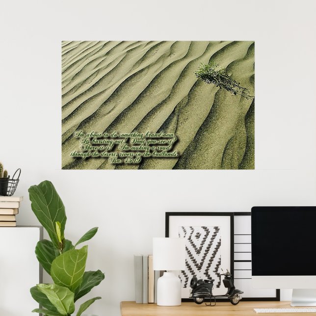 Desert Scripture Inspirational Poster (Home Office)