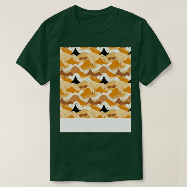 Desert Seamless Pattern Sand Dune Sahara Quicksand T-Shirt (Design Front)