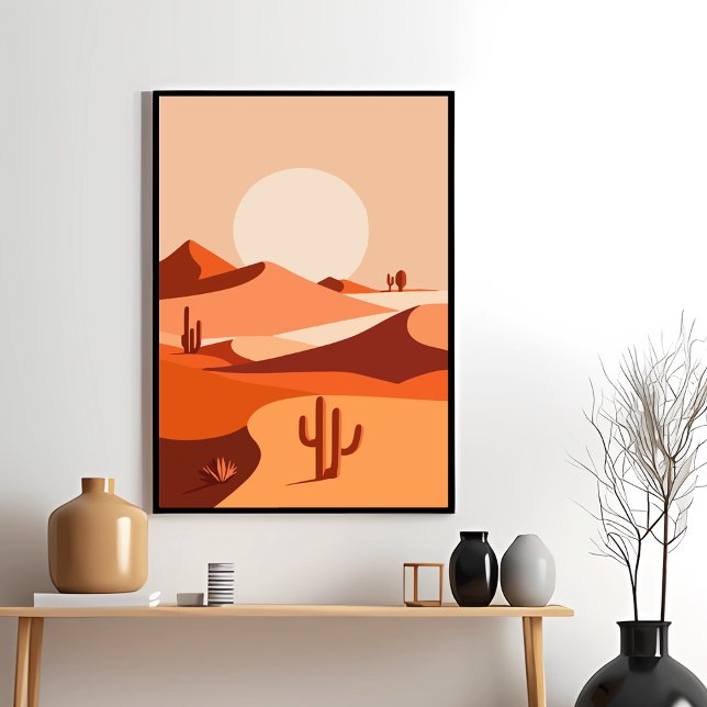 Desert Serenity Cactus Sunset Vibes Poster (Creator Uploaded)