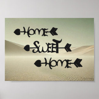 Desert Serenity – Home Sweet Home in the Sand Dune Poster