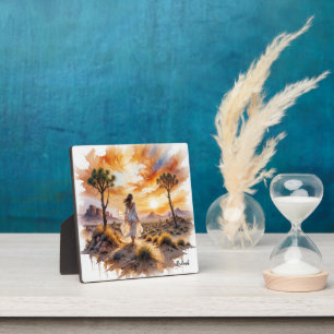 Desert Serenity: Mystical Journey Through the Sand Plaque
