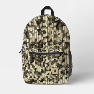 Desert snake digital camo futuristic printed backpack