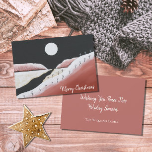 Desert Southwest Folk Art Christmas Holiday Card