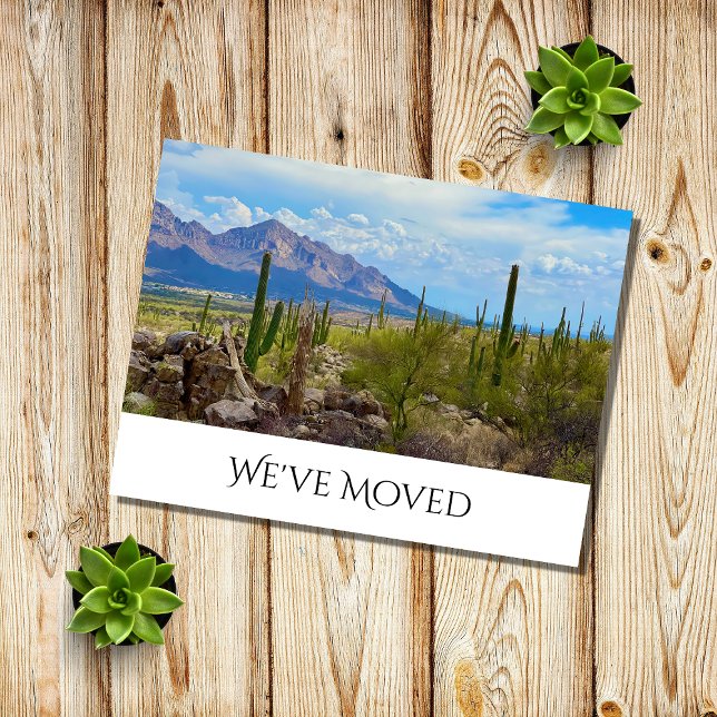 Desert Southwest New Home Elegant Moving   Announcement Postcard (Creator Uploaded)