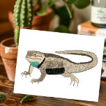 Desert Spiny Lizard Reptile Animals Nature Art Postcard<br><div class="desc">Send a message to a friend or family member with this cute lizard.  You can customise it and add text too. Check my shop for lots more matching items and other designs!</div>