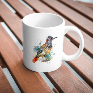 Desert Spirit, Roadrunner in Watercolor Coffee Mug