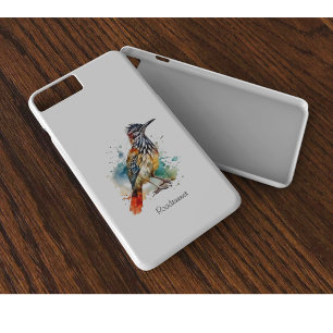 Desert Spirit, Roadrunner in Watercolor custom iPhone 11 Pro Case