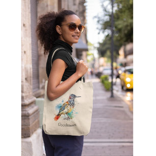 Desert Spirit, Roadrunner in Watercolor, custom Tote Bag
