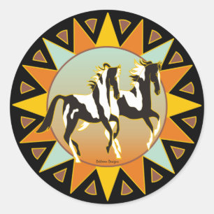 Desert Star Paint Horse Sticker
