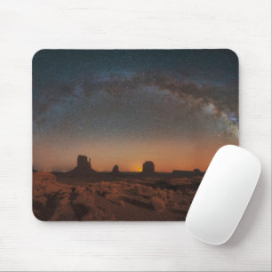 Desert Starry Sky Over A Desert Landscape Mouse Pad