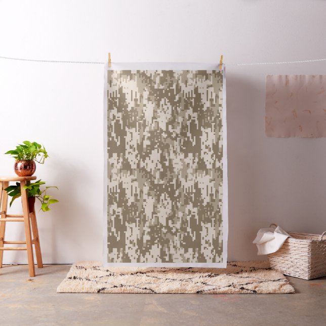 Desert Storm Digital Camo Camouflage Customisable Fabric (In Situ)