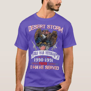 Desert Storm Veteran Pride Persian Gulf War Servic T-Shirt
