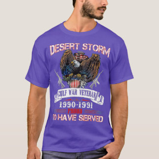 Desert Storm Veteran Pride Persian Gulf War Servic T-Shirt