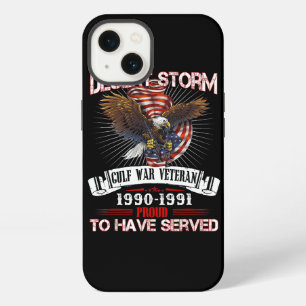 Desert Storm Veteran T Shirt Veteran Proud for Fat iPhone 13 Case