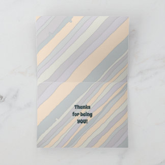 Desert Stripes Thank You Card