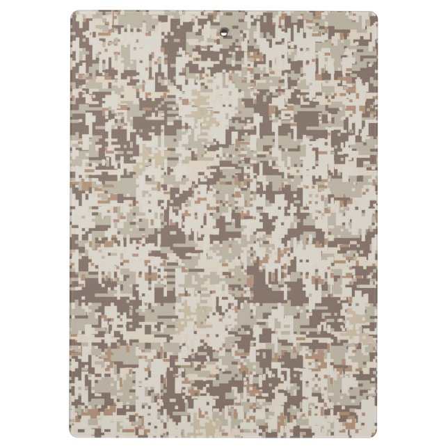 Desert Style Digital Camouflage Decor Clipboard (Back)