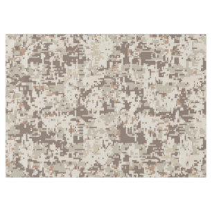 Desert Style Digital Camouflage Pixels Decor Tablecloth
