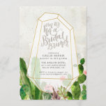 Desert Succulent Bridal Brunch Invitation - Stone<br><div class="desc">For any boho bride or desert wedding,  this bridal brunch invitation perfectly sets the tone! Watercolor succulents and hand lettering add a modern touch. Pair it with matching envelopes in the "Desert Succulent" collection to complete the set!</div>