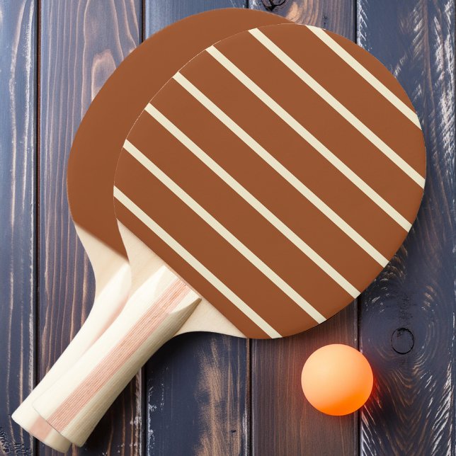 Desert Sun Striped and Solid  Ping Pong Paddle (Creator Uploaded)
