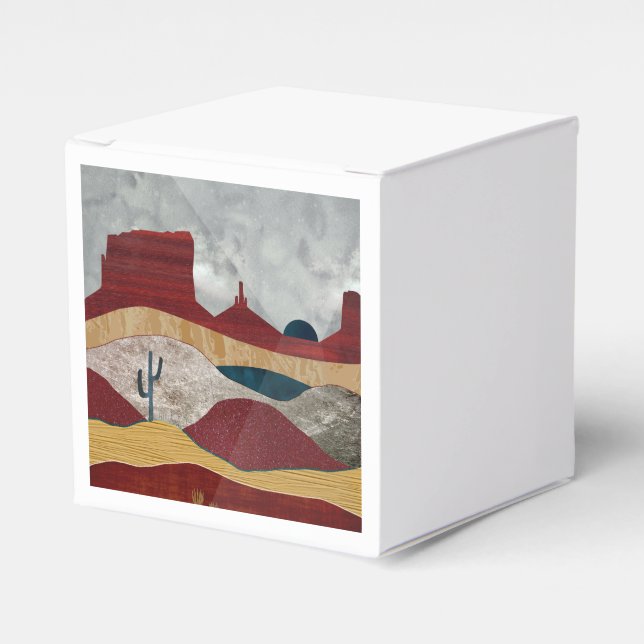 Desert Sunrise Favour Box (Front Side)