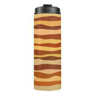 Desert Sunrise Gold Burnt Orange Sienna Thermal Tumbler