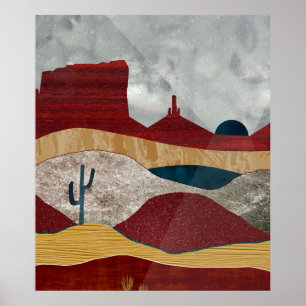 Desert Sunrise Poster