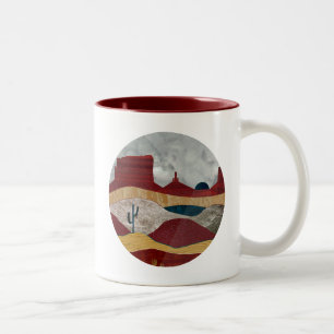 Desert Sunrise Two-Tone Coffee Mug