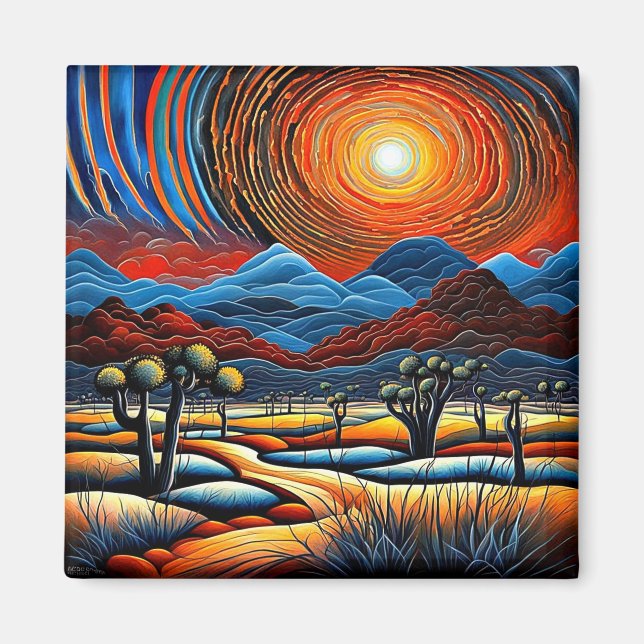 Desert Sunset 1 Magnet (Front)